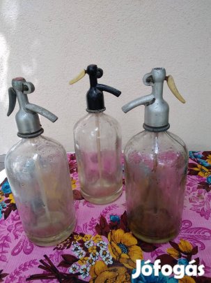 Retró, üveg szódásüvegek eladók Xl.ker