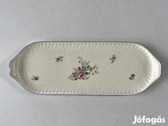 Retro, vintage Kispest Gránit kínáló tál, tálca, kerámia tál