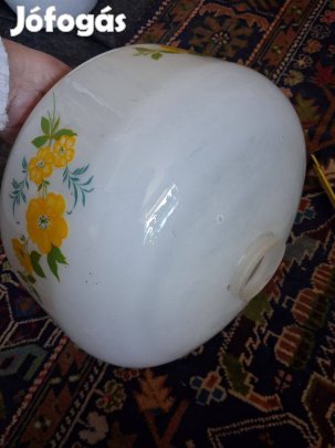 Retro, virágos lámpabúra