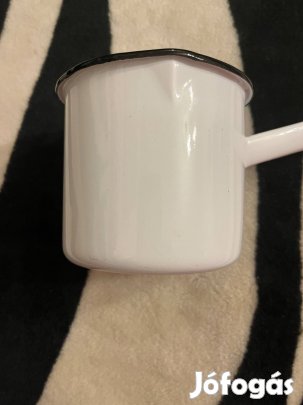 Retro, zománcozott nyeles kávé kiöntő, víz melegítő!