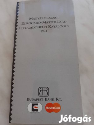 Retro a Ban kártya elfogadó helyek nyilvántartó kiskönyve 1994