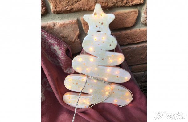 Retró ablakdísz ,világít,felülete ragasztóval szennyezett 2500 Ft