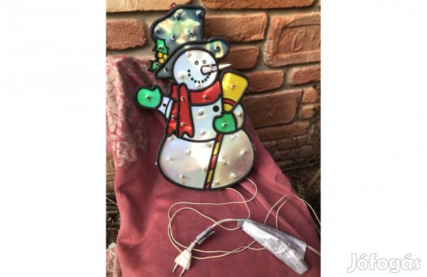 Retró ablakdísz hóember , nem világít 2500 Ft