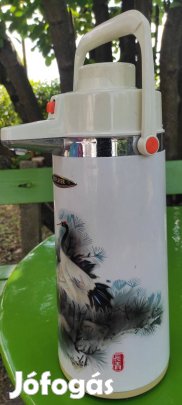 Retro adagolós kínai üvegbetétes 2 literes termosz