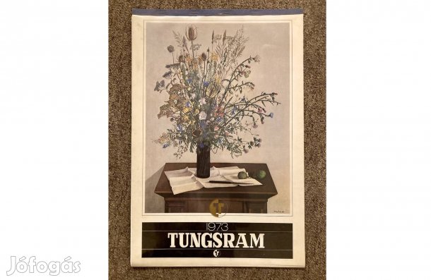 Retró ajándék ötlet! 1973-as Tungsram Mácsai István falinaptár