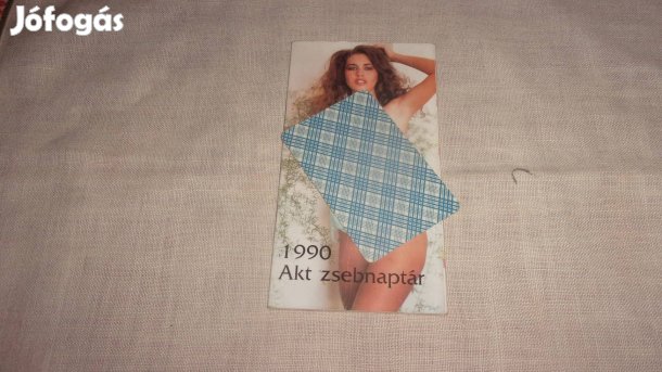 Retro akt zsebnaptár 1990 évből