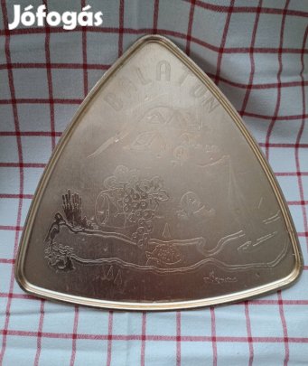 Retro alumínium Balaton tálca