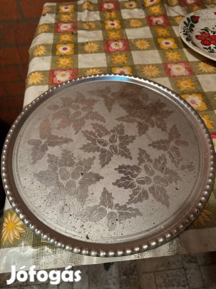 Retro alumínium fém tálca