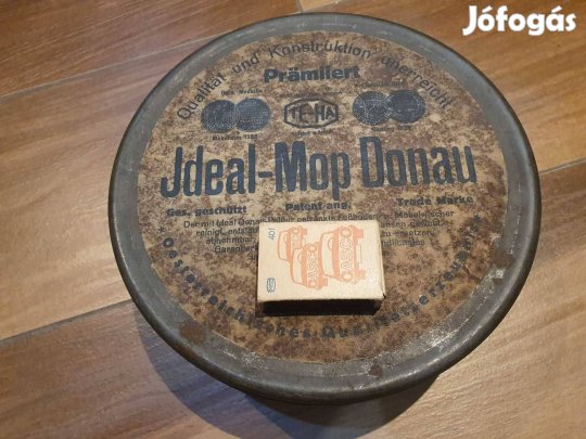 Retro antik felmosó takarító készlet jdeal mop donau 1928-ból pipere t