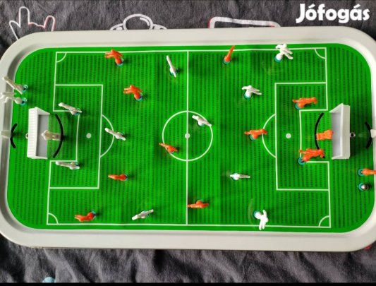 Retro asztali foci. Szovjetunió. Az idő vasfoga a dobozon meglátszik