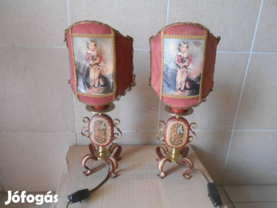 Retro asztali lámpa 2 db