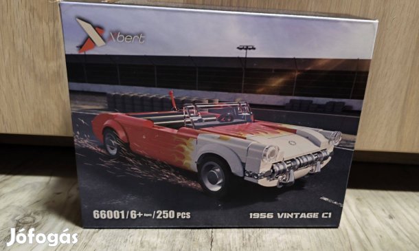Retro autó - Lego kompatibilis építőjáték