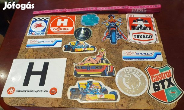 Retro autós matricák levonó trafikárú bmw marlboro castrol áb kesjár