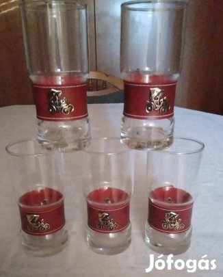 Retró autós poharak eladók Xl.ker 