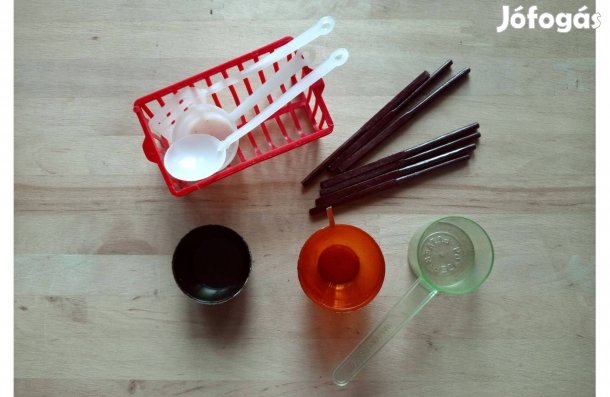 Retró babaedény mini eszközök baba edény babakonyhába