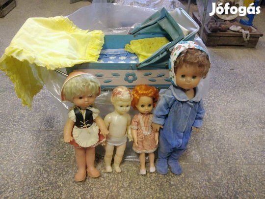 Retro babák 4db együtt: 10.000Ft
