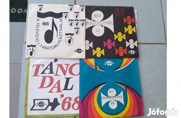 Retro bakelit kislemezek A televízió I.táncdalfesztiválja 1966.,1967