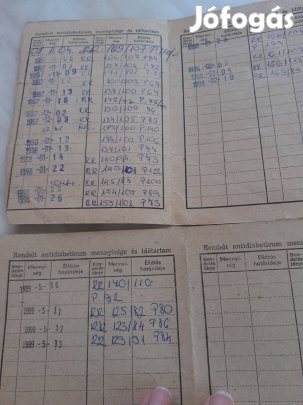 Retro betegnyilvántartó 2db egybe