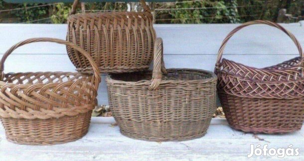 Retro bevásárló kosár kézműves