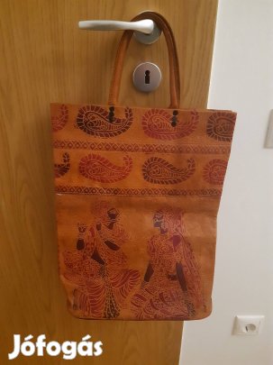 Retro bevásárló táska bőr új