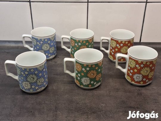 Retró bögrék 6 db