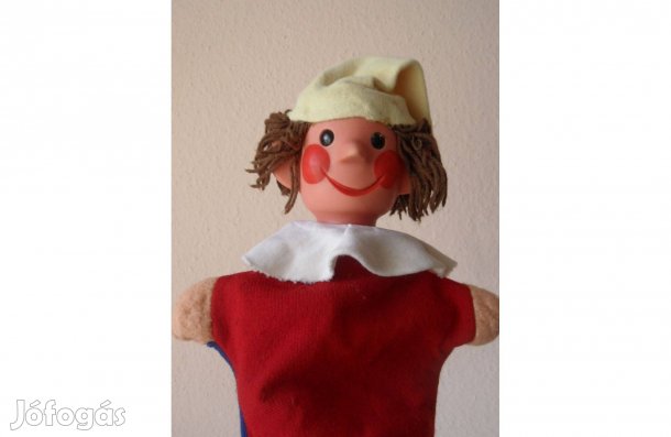 Retro bohóc kesztyűbáb