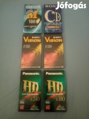 Retro bontatlan VHS kazetták, Maxell, Sony, Panasonic