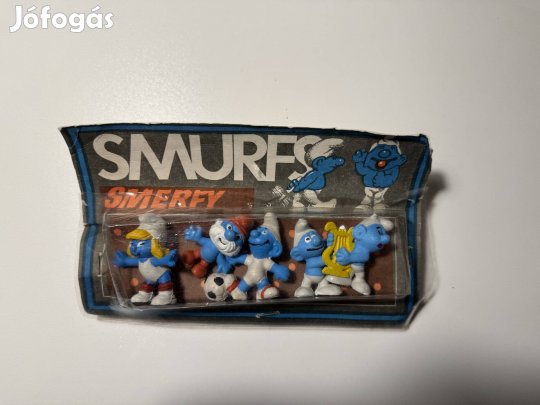 Retro bontatlan gumi figurák Hupikék Törpikék