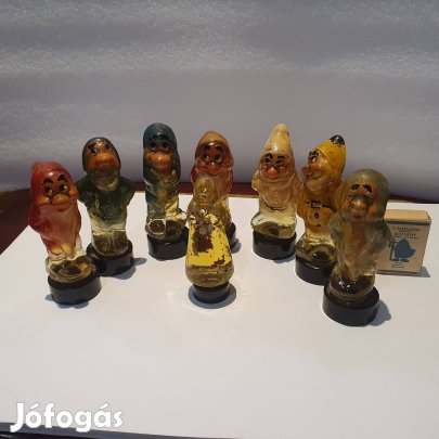 Retro bontatlan hét törpe és a hófehérke szovjet kölni garnitúra piper
