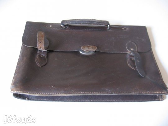 Retro bőr iskolatáska