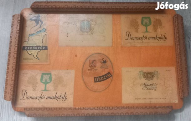 Retro boros itallapos fa tálca eladó!