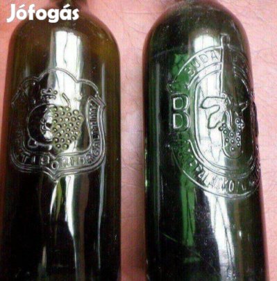 Retro boros üveg 2 db 70-es évek