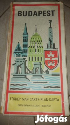 Retro budapest térkép 1978 gyűjtőknek 1900Ft Siófok