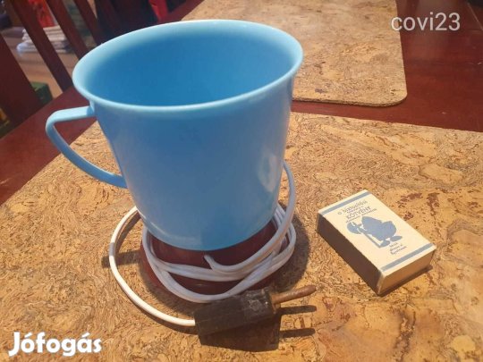 Retro bugyikék vízforraló működik szocreál kádár trafikárú