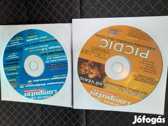 Retro computer újságból cd-k