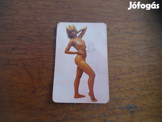 Retro csajos kártyanaptár Képzőmüvészeti kiadó 1984