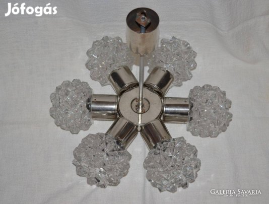 Retro csehszlovák 6 ágú csillár