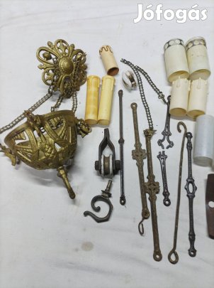 Retró csillár alkatrészek.