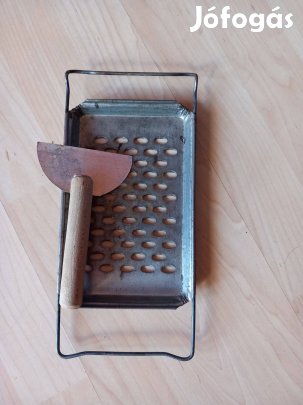 Retro de hibátlan fém nokedli szaggató