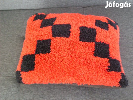 Retró díszpárna, kézimunka subapárna '70-es évekből