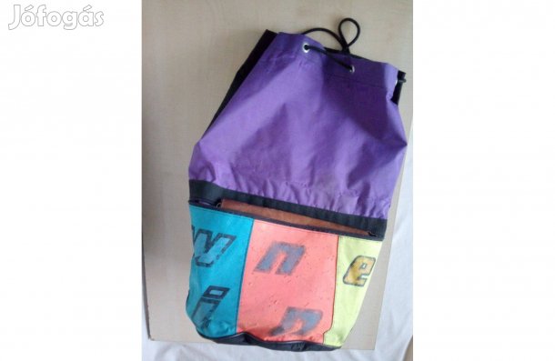 Retró edzőtáska, nagyméretű sporttáska, válltáska