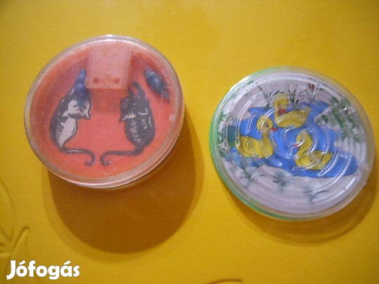 Retró egeres macskásbékás kacsás golyós játék gyüjtőknek