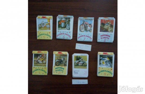 Retró eredeti autós kártyák, 1 csomag 32 lap