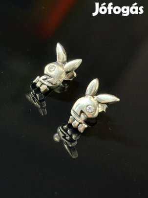 Retro ezüst fülbevaló pár