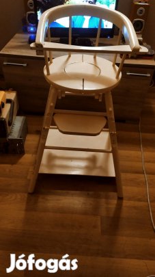 Retró fa etetőszék állítható  ( eladó Pécsett ) 8 ezer forint