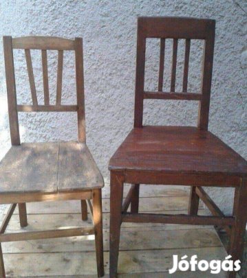 Retro fa szék népi stílus
