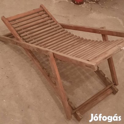 Retro fa,többfunkciós napózó ágy/Balaton 70es évek/