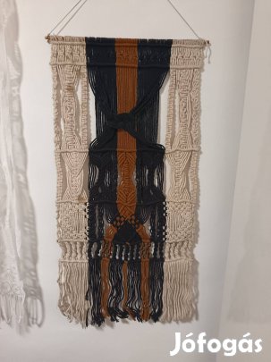 Retro fali dísz Makramé dekoráció eladó !