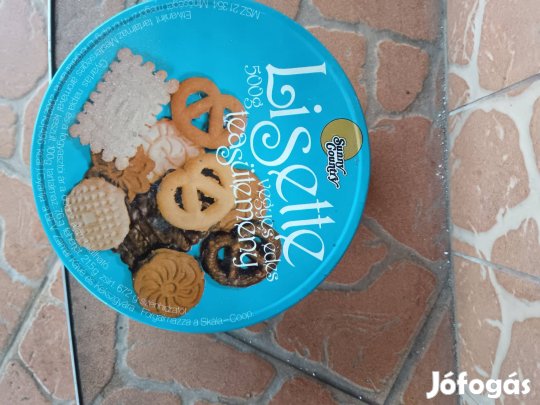 Retro fém doboz Lisette teasutemeny 1986 bol