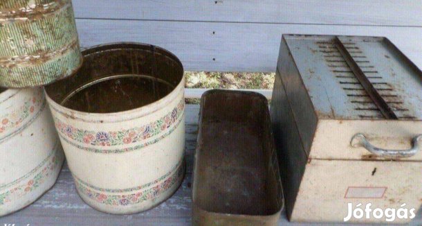 Retro fém fiók tároló doboz